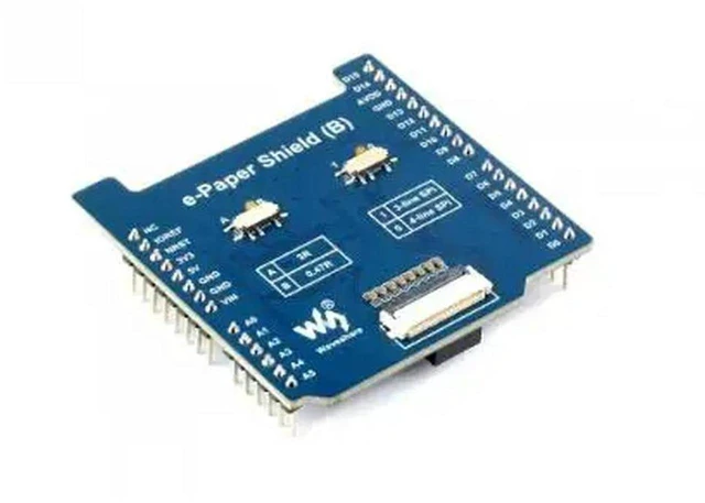 Main image of AJMRTC Universal E-Paper Raw Panel Driver Shield (B) for NUCLEO, Onboard MX25R6435F Flash Chip, Supports External RAM Expansion, E-Ink Panel Driver Board for Embedded Display DIY Projects