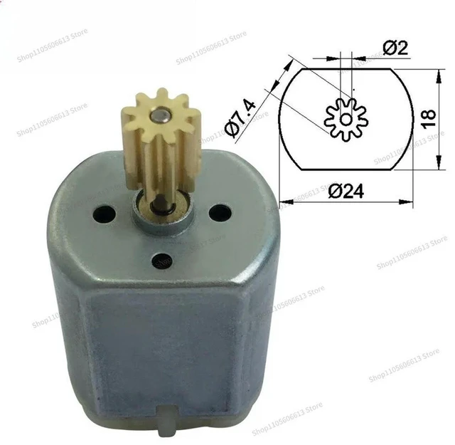 Alt view image 3 of 3 - AJMRTC FC-280SC Micro DC High Speed Gear Motor, Automotive Denso Machine Motor, Small DC Gear Reduction Motor for Electronic Equipment, Automation DIY Mechanical Projects