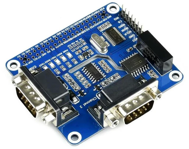 Alt view image 2 of 3 - AJMRTC 2 Channel Isolated RS232 Expansion HAT for Raspberry Pi, SC16IS752+SP3232 Dual Chip Solution, Isolated Serial Port Board for Industrial Serial Communication DIY Projects