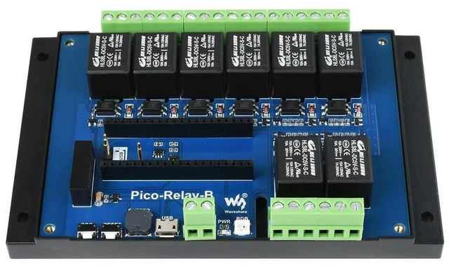Alt view image 2 of 3 - AJMRTC Pico-Relay-B Industrial 8 Channel Relay Module, Expansion Board for Raspberry Pi Pico RP2040 Pico W, Optocoupler & Power Isolation Multi-Protection Relay Expansion Module for Industrial Control