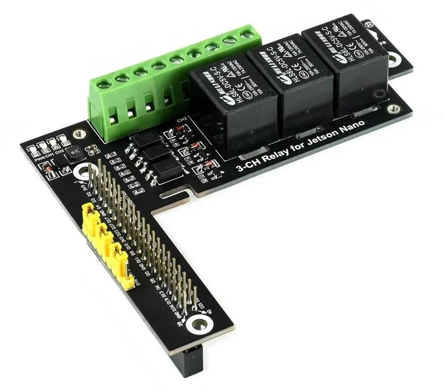 Alt view image 3 of 3 - AJMRTC 3-Channel Relay Expansion Board for Jetson Nano, Optocoupler Isolation Relay Module, High Voltage Surge Protection, GPIO Control Relay Board for Industrial Switching, Smart Home and AIoT Projec