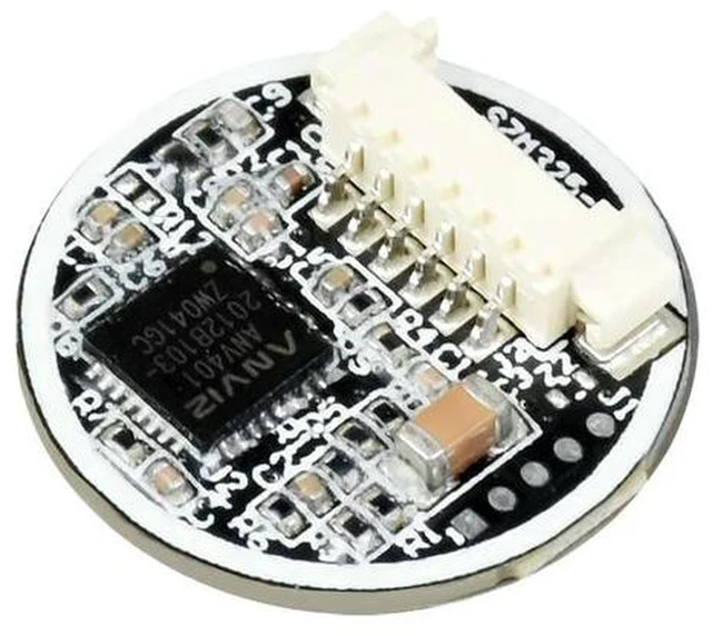 Alt view image 2 of 3 - AJMRTC Round All-In-One Capacitive Fingerprint Sensor Module (D), Cortex Processor, 360° Fingerprint Verification, Embedded Fingerprint Recognition Module for Access Control, Smart Lock, Arduino Raspb