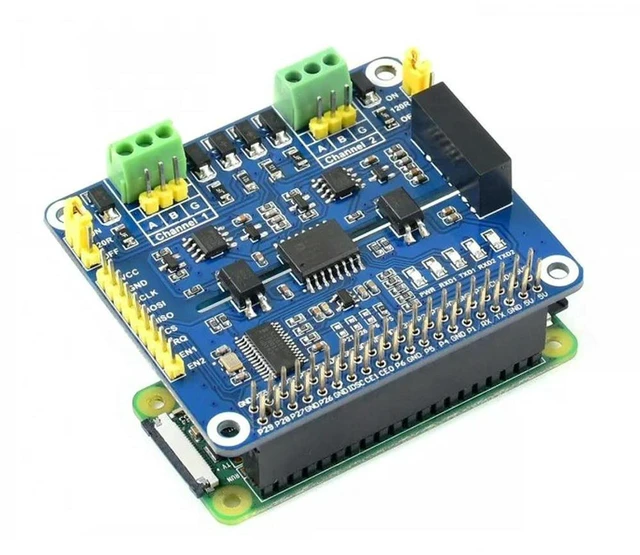 Alt view image 2 of 3 - AJMRTC 2-Channel Isolated RS485 Expansion HAT for Raspberry Pi, Dual RS485 Serial Communication HAT, Isolation Protection Circuit, Stackable GPIO Expansion Board for Industrial Data Acquisition IoT