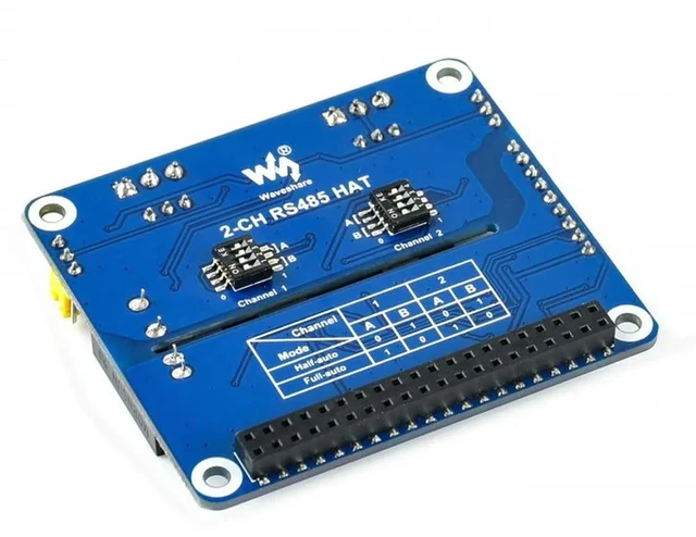 Alt view image 3 of 3 - AJMRTC 2-Channel Isolated RS485 Expansion HAT for Raspberry Pi, Dual RS485 Serial Communication HAT, Isolation Protection Circuit, Stackable GPIO Expansion Board for Industrial Data Acquisition IoT