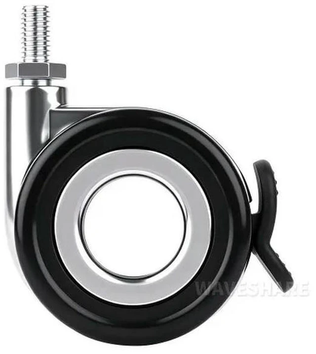 Main image of AJMRTC HomeRack 2.5inch (60mm) Hollow Caster Wheel Kit with Brake, Set of 4 Caster Wheels, M8 Thread Compatible, Lockable Casters for HomeRack, Cabinet, Workbench, Mobile Rack & DIY Furniture Projects
