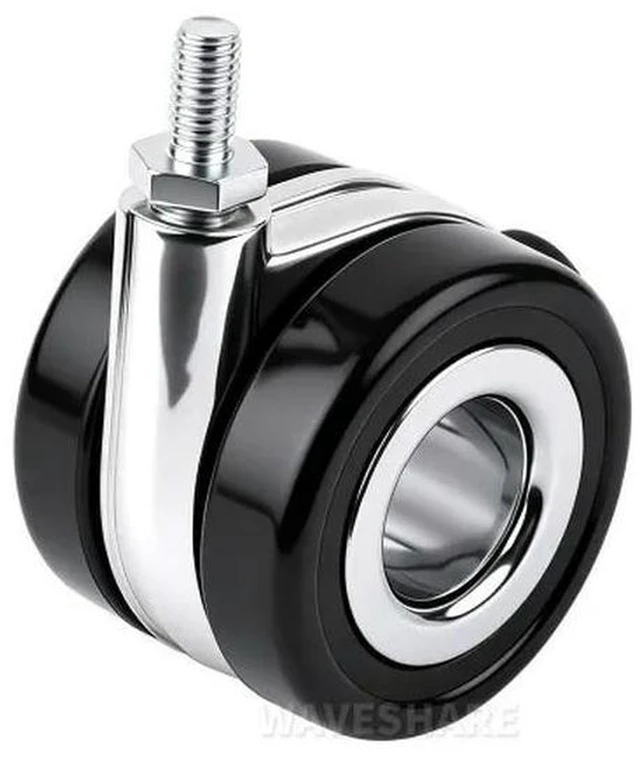 Alt view image 3 of 3 - AJMRTC HomeRack 2.5inch (60mm) Hollow Caster Wheel Kit with Brake, Set of 4 Caster Wheels, M8 Thread Compatible, Lockable Casters for HomeRack, Cabinet, Workbench, Mobile Rack & DIY Furniture Projects