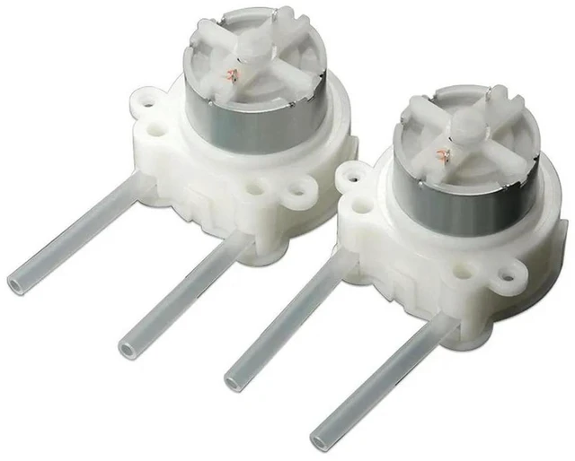 Main image of AJMRTC 2Pcs Second Generation 6V 500 Micro Peristaltic Pump, 12V DC Liquid Pump, Household Soap Liquid Dosing Pump, Small Peristaltic Pump for Liquid Transfer, Cleaning & DIY Fluid Control Projects