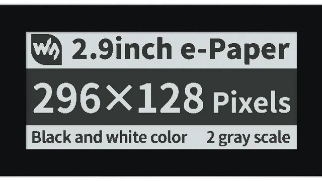 Main image of AJMRTC 2.9inch Capacitive Touch e-Paper E-Ink Display Module for Raspberry Pi Pico, 296×128 Pixels Black White 4 Grey Scale, SPI Interface, Partial Refresh, Ultra Low Power for Shelf Label Price Tag I