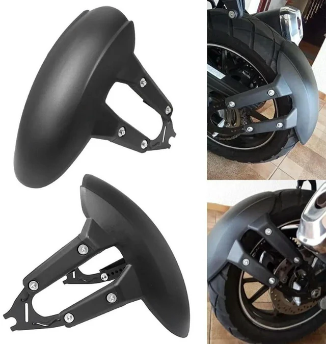 Alt view image 3 of 3 - AJMRTC Motorcycle Modified Rear Fender, Tire Mud Guard Mud Tile Water Retaining Accessories, Extended Rear Splash Guard for Motorcycle Horizon Modification, Prevent Mud & Water Splashing, Easy Install