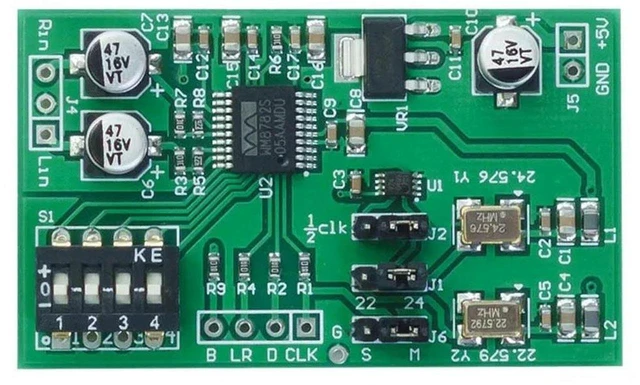 Main image of AJMRTC Dual Channel 24-bit ADC Data Acquisition Module, Analog to I2S Converter, Left & Right Aligned Digital Output, Audio Data Collection Card, High Precision Analog Signal Sampling for Audio Measur