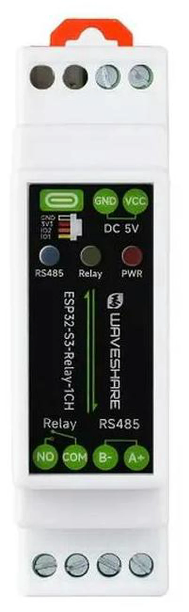 Alt view image 3 of 3 - AJMRTC ESP32-S3-Relay-1CH Industrial 1-Channel ESP32-S3 Relay Module, Wi-Fi Bluetooth RS485 Control, Multi Protection Circuits, Wireless Relay Switch Board for Industrial Automation IoT DIY Project