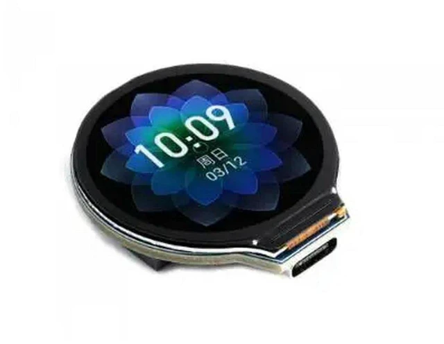 Alt view image 2 of 2 - AJMRTC ESP32-S3-LCD-1.28 Development Board, 32-bit LX7 Dual-core Processor, Onboard 1.28 Inch IPS Round LCD, Integrated GC9A01 Display Driver Chip, Wi-Fi Bluetooth, for Embedded IoT and GUI Maker