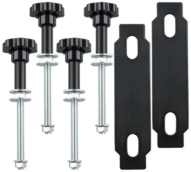 Alt view image 2 of 3 - AJMRTC Off-Road Roof Rack Side Slip Board Holder Kit, Roof Frame Mounted Release Board Bracket, Universal Roof Rack Accessory for Offroad Vehicle, Stable Support for Side Slide Release Board