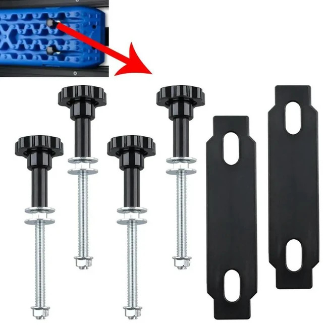 Alt view image 3 of 3 - AJMRTC Off-Road Roof Rack Side Slip Board Holder Kit, Roof Frame Mounted Release Board Bracket, Universal Roof Rack Accessory for Offroad Vehicle, Stable Support for Side Slide Release Board