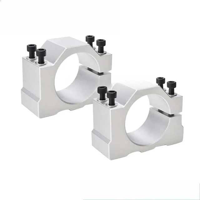 Alt view image 3 of 3 - AJMRTC Engraving Machine Accessory Aluminum Alloy Spindle Motor Seat Fixture, 52mm-55mm Adjustable Spindle Fixing Bracket, Heavy Duty Spindle Clamp Holder for CNC Engraver Router Machine