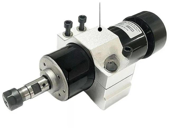 Main image of AJMRTC Engraving Machine Accessory Aluminum Alloy Spindle Motor Seat Fixture, 52mm-55mm Adjustable Spindle Fixing Bracket, Heavy Duty Spindle Clamp Holder for CNC Engraver Router Machine