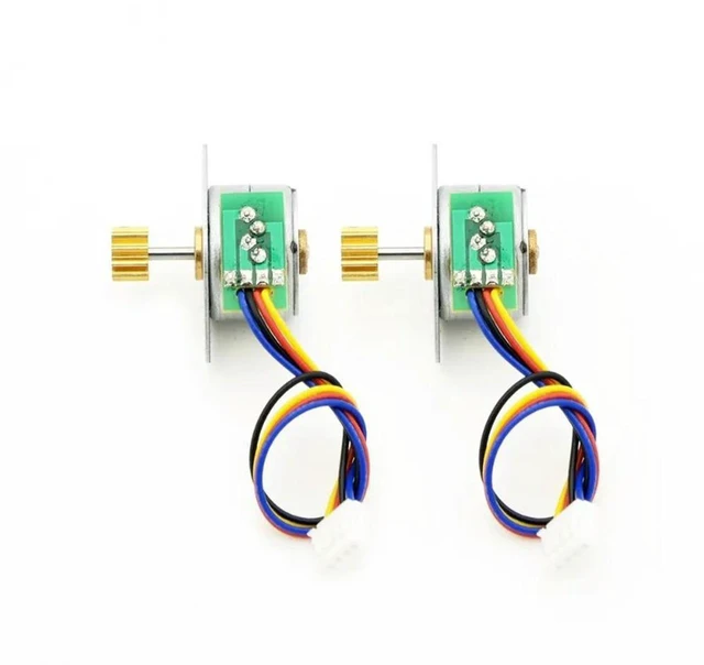 Alt view image 3 of 3 - AJMRTC 15BY Gear Stepper Motor, 2-Phase 4-Wire Permanent Magnet DC Stepper Motor, Low Speed High Torque Geared Stepper Motor for Smart Valves, Printers, Monitoring Equipment and Automation DIY Project