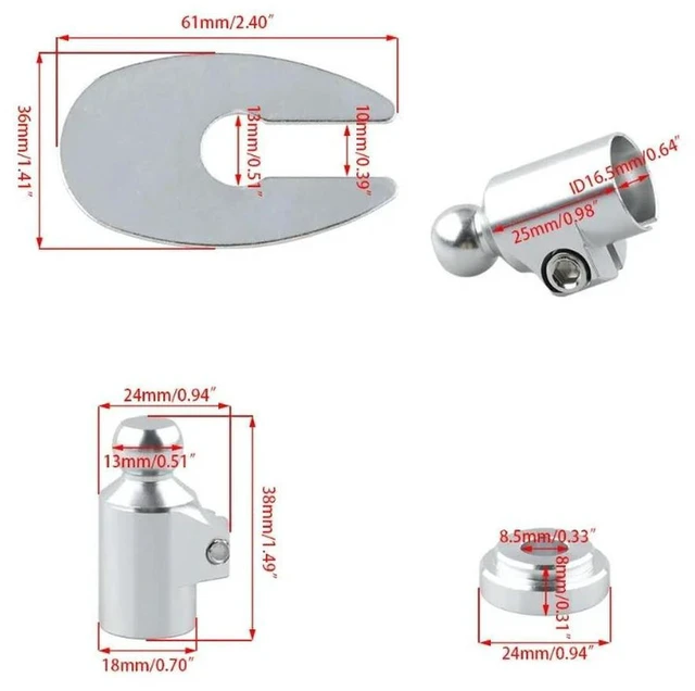 Alt view image 2 of 3 - AJMRTC Modified Auto Gear Lever Quick Release Adapter, Racing Shift Lever Quick Disconnect Kit, Car Modification Accessory, Fast Install & Detach Gear Shifter Adapter for Sy Series Vehicle Interior Up
