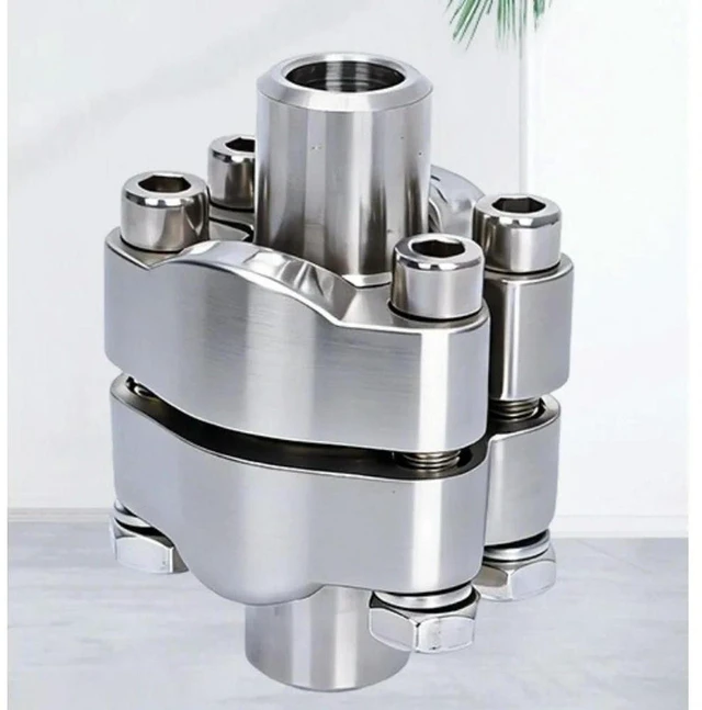 Alt view image 2 of 3 - AJMRTC 304 & 316 Stainless Steel B Type Split Flange, Ship Standard High Pressure SAE Split Flange Accessories, Heavy Duty Hydraulic Split Flange for Marine, Industrial High Pressure Pipeline Connecti