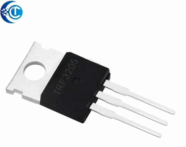 Alt view image 3 of 3 - AJMRTC 100Pcs IRF3205 MOSFET IRF3205PBF, 55V 98A, 8mOhm Rds(on), 97.3nC Gate Charge, TO-220 Package N-Channel Power MOSFET for DC Motor Drive, Inverter, Solar Controller DIY Electronic Project