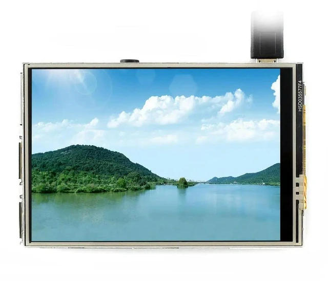 Alt view image 3 of 3 - AJMRTC 3.5 Inch Resistive Touch Display (C) for Raspberry Pi, 480×320 Pixels, 125MHz High Speed SPI Interface, Plug-and-Play LCD Screen, Desktop HMI and Embedded Maker DIY Project
