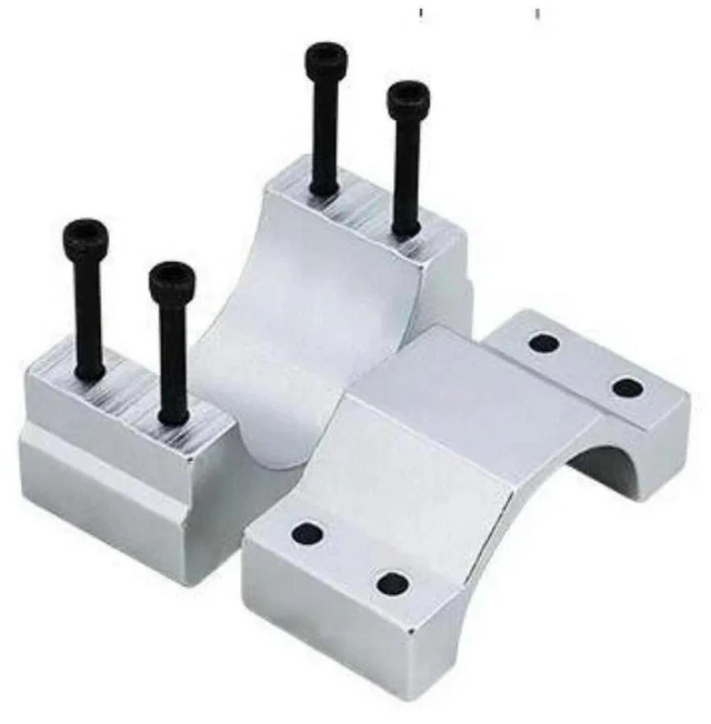 Main image of AJMRTC 55mm Split Air-Cooled DC Spindle Motor Clamp, Aluminum Alloy Fixed Mount Holder Bracket, CNC Engraving Router Machine Motor Seat, Secure Fixture for 55 Diameter Air Cool Spindle Motor DIY CNC