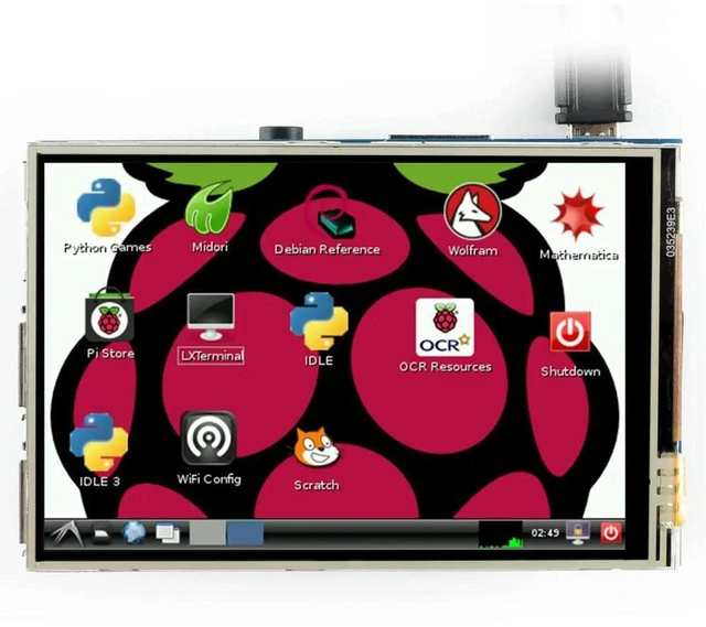 Main image of AJMRTC 3.5 Inch Resistive Touch Screen TFT LCD Display, 480×320 Pixels Touch Monitor Compatible with Raspberry Pi, Supports Ubuntu Kali Linux, Portable LCD Panel for Single Board Computer Projects