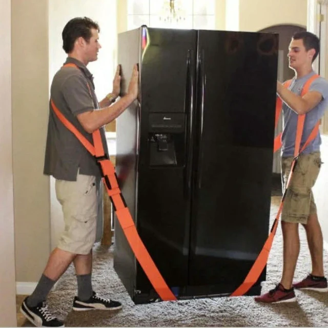 Alt view image 3 of 3 - AJMRTC Double Furniture Moving Straps, Labor-Saving Heavy Object Handling Tool, Adjustable Moving Lifting Belts for Sofa, Refrigerator & Bulky Items, 2pcs Per Pack