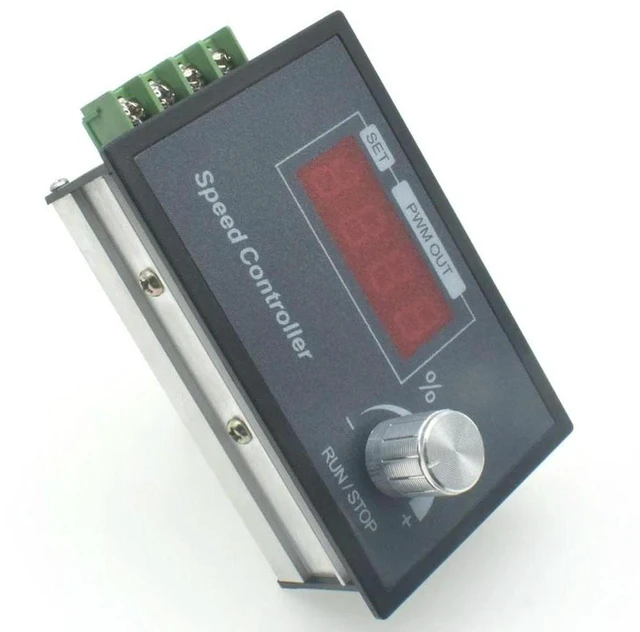 Alt view image 3 of 3 - AJMRTC Intelligent PWM DC Motor Speed Controller with Encoder Knob, 6V-48V Wide Voltage Input, Configurable Frequency DC Variable Speed Governor for Brushed Motor, Fan, Pump & DIY Automation Projects