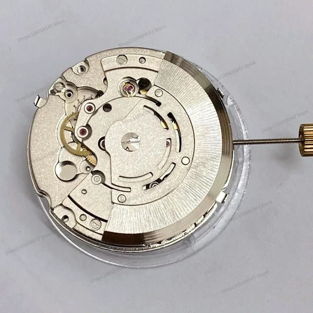 Alt view image 2 of 3 - AJMRTC Multi-functional Automatic Mechanical Watch Movement, 12 O'clock Calendar & 6 O'clock Bare Balance Wheel, Watch Replacement Movement Accessory for Watch Repair & Custom Watch Making