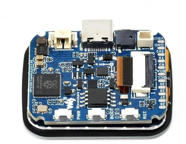 Main image of AJMRTC RP2350-Touch-LCD-1.69 Development Board, RP2350 Microcontroller Board with 1.69 Inch Touch LCD, Rounded Corners, Dual-core Dual-architecture for Embedded & IoT DIY Projects