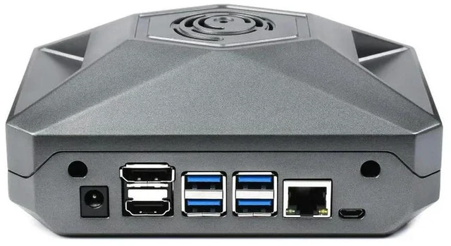 Alt view image 2 of 3 - AJMRTC Aluminum Case (Type F) SKU:23001 for Jetson Nano Development Kit, Alloy Enclosure with GPIO Adapter, Multi-vent Heat Dissipation, Protective Metal Housing for AI Embedded Projects