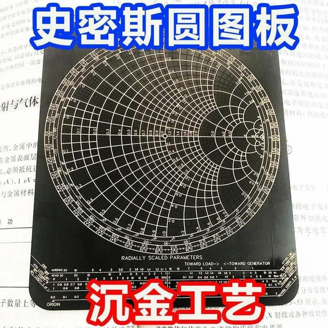 Alt view image 3 of 3 - AJMRTC Impedance Matching Table & Circle Chart, High Frequency RF Transmitter Receiver Standing Wave Calculation Reference Chart, RF Engineering Math Reference for Radio Frequency Design & Tuning Proj