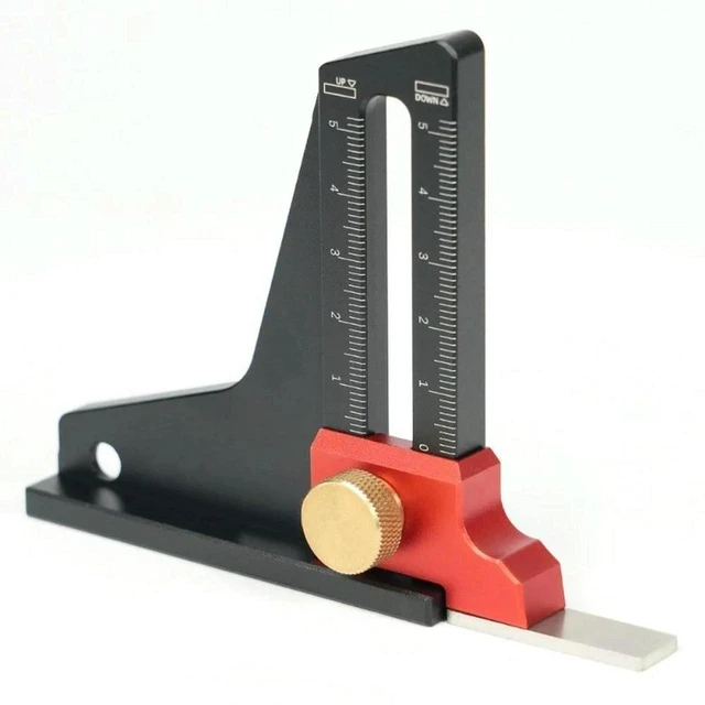 Main image of AJMRTC Height Gauge for Depth Measurement, Woodworking Height Gauge, Precision Measuring Tool for Table Saw Blade, Router Bit Height Setting, Wood Groove Depth Checking & Wood Layout Projects