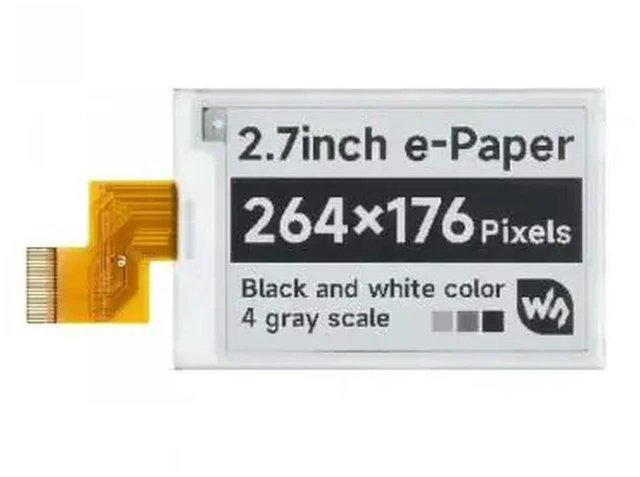 Alt view image 3 of 3 - AJMRTC 2.7 Inch E-Ink Raw Display Panel, 264×176 Resolution e-Paper Screen, Bi-stable Raw E-Paper Module, Low Power Raw Panel for Electronic Tags, IoT Indicators & Embedded DIY Development