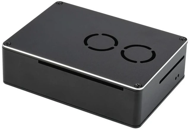 Alt view image 2 of 3 - AJMRTC Dual Fan Case for Raspberry Pi 4, Matte Dull-Polish Surface Enclosure, Metal Cooling Shell with Dual Cooling Fans, Protective Housing for Raspberry Pi 4B, Heat Dissipation & DIY Single Board