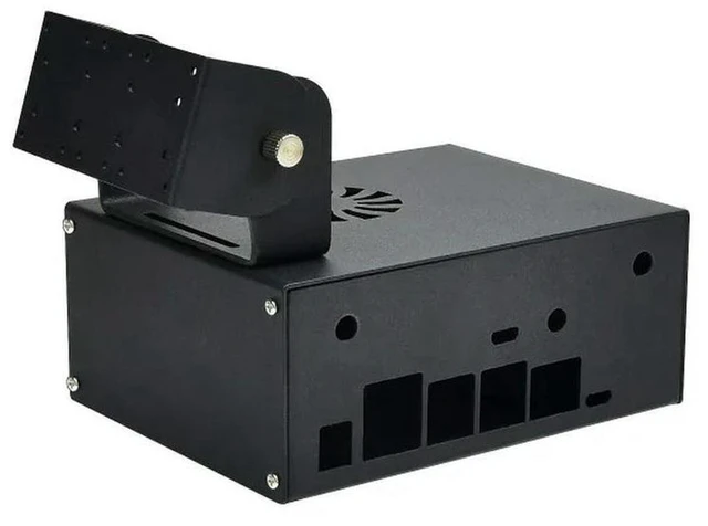 Alt view image 3 of 3 - AJMRTC Jetson Nano Case (C) with Camera Holder & Built-in Internal Fan, Protective Enclosure with Active Cooling, Metal Housing for NVIDIA Jetson Nano, AI Vision Projects, Embedded Development & Maker