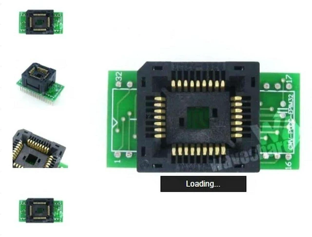Main image of AJMRTC PLCC32 to DIP32 (A) Programmer Adapter, PLCC32 Socket to DIP32 Converter, Plug-in Programming Adapter, For Chip Burning, Flash Programming, IC Testing & Electronic Repair Projects