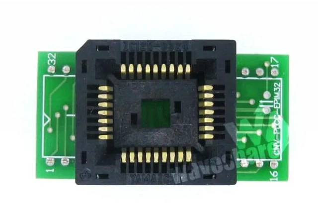 Alt view image 3 of 3 - AJMRTC PLCC32 to DIP32 (A) Programmer Adapter, PLCC32 Socket to DIP32 Converter, Plug-in Programming Adapter, For Chip Burning, Flash Programming, IC Testing & Electronic Repair Projects