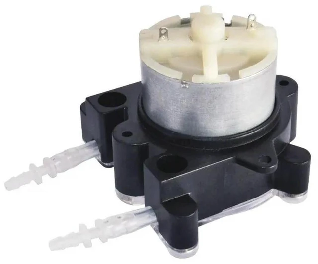 Alt view image 2 of 3 - AJMRTC 12V Micro Peristaltic Pump for Liquid Feeder, 25-70ml/min Adjustable Flow Mini Peristaltic Pump, Small Dosing Pump for Lab Liquid Transfer, Watering, DIY Liquid Delivery Projects
