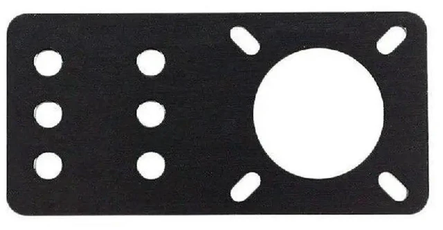 Alt view image 2 of 2 - AJMRTC 17 Stepper Motor Mount Plate, Aluminum Alloy Bracket, NEMA17 Stepping Motor Fixed Holder, Support Mounting Plate for 3D Printer, CNC Engraver and Automation Equipment