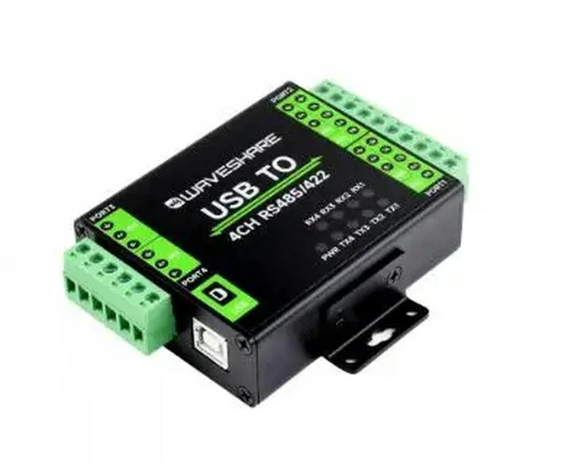 Alt view image 2 of 2 - AJMRTC Industrial Isolated USB to 4CH RS485/422 Converter, FT4232HL Chip, USB to 2-Ch RS485 + 2-Ch RS422 Serial Adapter, Isolation Protection, Multi-Channel Serial Communication Module for PLC Automat
