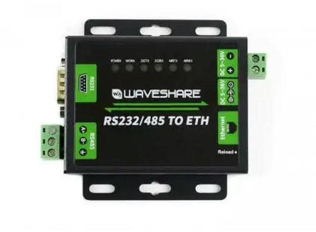 Main image of AJMRTC Industrial RS232/RS485 to Ethernet Converter, Serial to TCP/IP Network Module, Dual Serial Port RS232 & RS485 to RJ45 Ethernet, Modbus Gateway, Serial Server for PLC & Industrial Automation