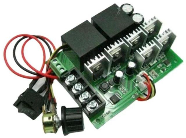 Main image of AJMRTC 12V 40A High Power Forward & Reverse PWM DC Motor Governor, Brushed DC Motor Speed Controller Board, Stepless Speed & Direction Control, Multi Safety Protection for Robot Chassis, Industrial