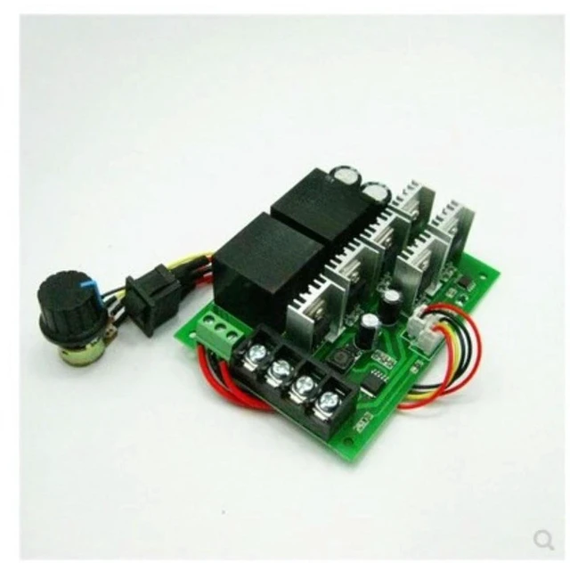 Alt view image 2 of 3 - AJMRTC 12V 40A High Power Forward & Reverse PWM DC Motor Governor, Brushed DC Motor Speed Controller Board, Stepless Speed & Direction Control, Multi Safety Protection for Robot Chassis, Industrial