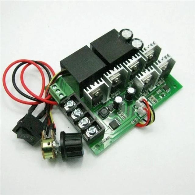 Alt view image 3 of 3 - AJMRTC 12V 40A High Power Forward & Reverse PWM DC Motor Governor, Brushed DC Motor Speed Controller Board, Stepless Speed & Direction Control, Multi Safety Protection for Robot Chassis, Industrial