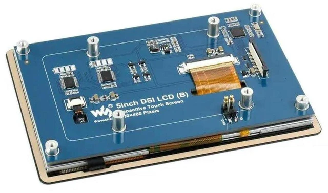 Main image of AJMRTC 5inch DSI LCD (B) Capacitive IPS Touch Display for Raspberry Pi, 800×480 Resolution, MIPI DSI Interface, Low Power Consumption, 5-Point Touch Panel for Embedded HMI & DIY Projects