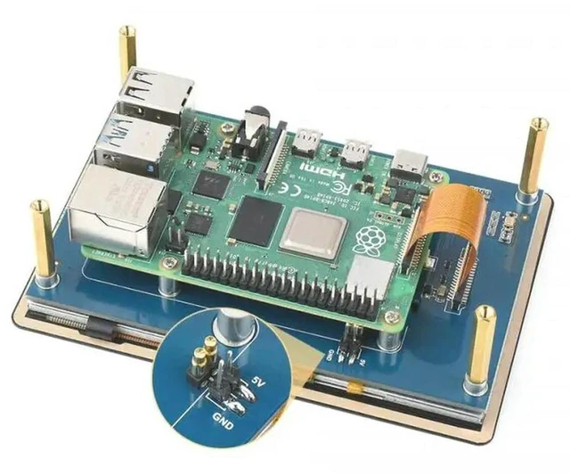 Alt view image 2 of 3 - AJMRTC 5inch DSI LCD (B) Capacitive IPS Touch Display for Raspberry Pi, 800×480 Resolution, MIPI DSI Interface, Low Power Consumption, 5-Point Touch Panel for Embedded HMI & DIY Projects