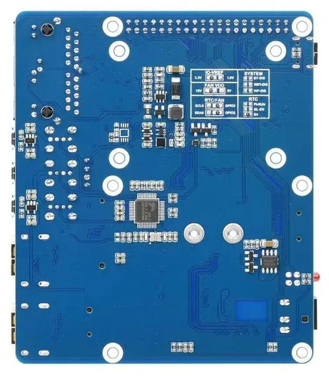 Alt view image 3 of 3 - AJMRTC 6 Dual ETH Base Board for Raspberry Pi Compute Module 4 (CM4 Not Included), Mini Computer Carrier Board, Dual Gigabit Ethernet, Onboard M.2 E-Key Slot for WiFi/SSD, Industrial IoT Gateway & Net