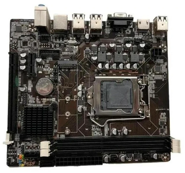 Main image of AJMRTC LGA1155 H61 Desktop Motherboard, Supports DDR3 RAM, Compatible with Dual Core & Quad Core I3 I5 Processors, Computer Mainboard for Home Office PC Assembly & Old PC Upgrade
